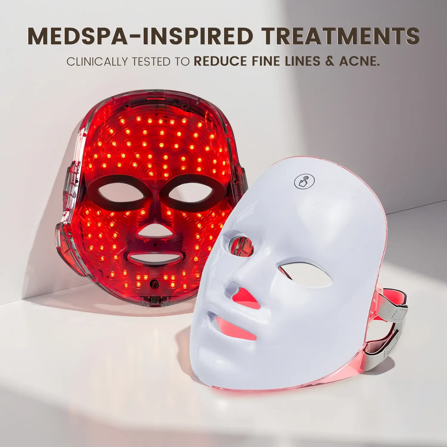 LED Photon Skin Rejuvenation Mask with Touch Screen and Seven Color Lights
